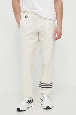 adidas Originals spodnie dresowe kolor beżowy z aplikacją IV5356