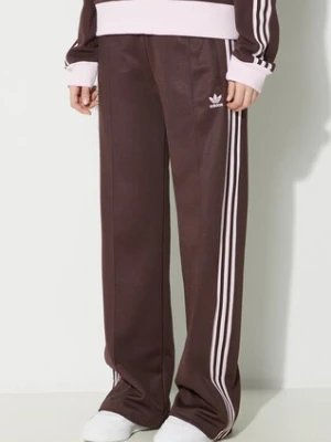 adidas Originals spodnie dresowe kolor brązowy z aplikacją IR6093