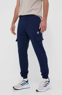 adidas Originals spodnie dresowe kolor granatowy gładkie