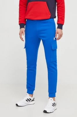 adidas Originals spodnie dresowe kolor niebieski gładkie IP2758