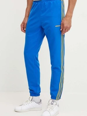 adidas Originals spodnie dresowe kolor niebieski z aplikacją IW3234