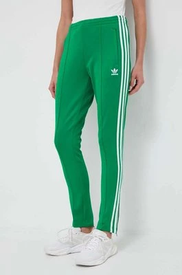adidas Originals spodnie dresowe Adicolor Classics SST kolor zielony z aplikacją IK6601