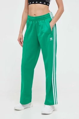 adidas Originals spodnie dresowe kolor zielony z aplikacją