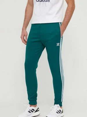 adidas Originals spodnie dresowe kolor zielony z aplikacją IR9886