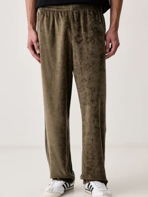 adidas Originals spodnie dresowe męskie Firebird Velour zielony