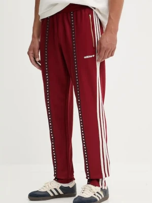 adidas Originals spodnie dresowe męskie kolor bordowy z aplikacją KA4391