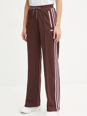 adidas Originals spodnie dresowe Montreal Track Pant kolor brązowy wzorzyste JL9631