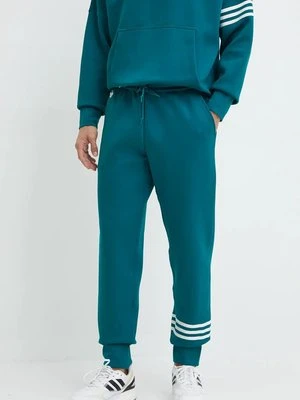 adidas Originals spodnie dresowe Neuclassics C Pant kolor zielony z aplikacją JF9152