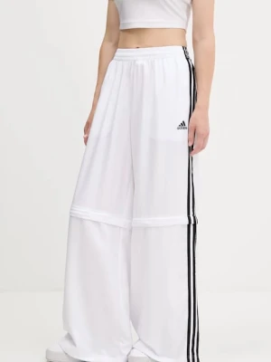 adidas Originals spodnie dresowe Oversized Trackpants damskie kolor biały z aplikacją KE7571