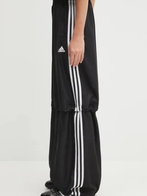 adidas Originals spodnie dresowe Oversized Trackpants damskie kolor czarny z aplikacją KE9783