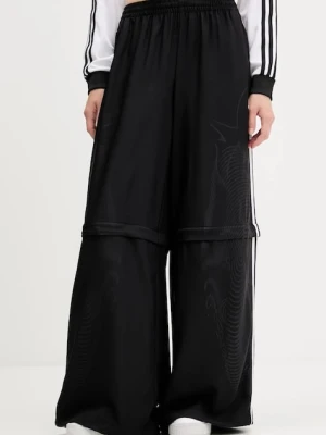 adidas Originals spodnie dresowe Oversized Trackpants damskie kolor czarny z aplikacją KE9783