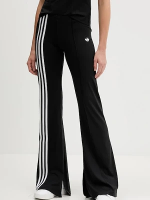 adidas Originals spodnie dresowe Ribbon Flares damskie kolor czarny gładkie JX2697