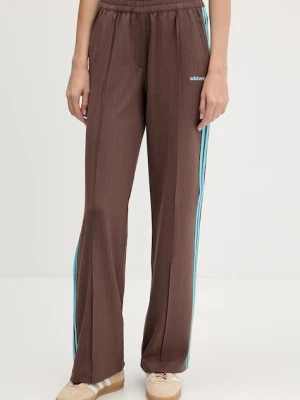 adidas Originals spodnie dresowe Tailored Pants kolor brązowy wzorzyste JX5308