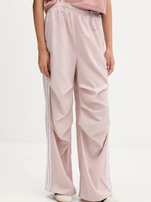 adidas Originals spodnie dresowe Trackpant damskie kolor różowy z aplikacją KE9791