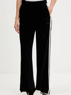 adidas Originals spodnie dresowe welurowe Velvet czarny