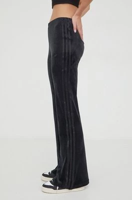 adidas Originals spodnie dresowe welurowe Velvet kolor czarny gładkie IT9661