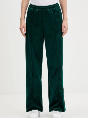 adidas Originals spodnie dresowe welurowe Velvet Tp zielony