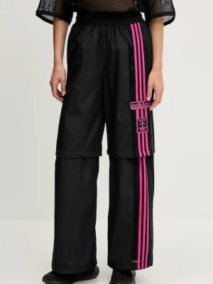 adidas Originals spodnie dresowe Woven Trackpant damskie kolor czarny wzorzyste JD0088