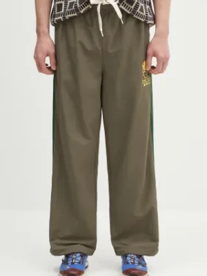 adidas Originals spodnie dresowe x Brain Dead Dead męskie kolor zielony gładkie JN2410