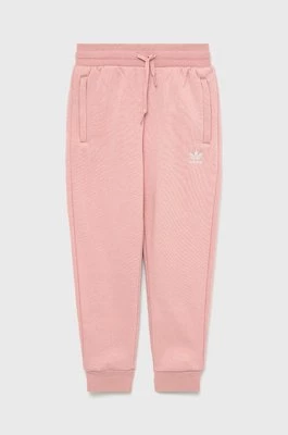 adidas Originals spodnie dziecięce HD2056 kolor różowy gładkie