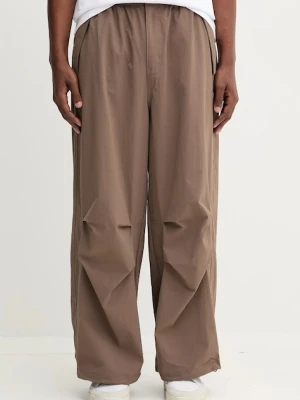 adidas Originals spodnie Ess Parachute męskie kolor brązowy proste JW1087