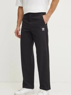 adidas Originals spodnie Essential męskie kolor czarny w fasonie chinos JD2442