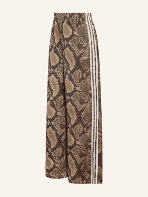 Adidas Originals Spodnie Satynowe braun brązowy