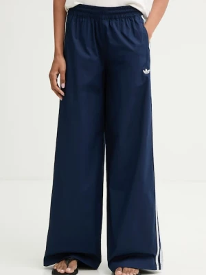 adidas Originals spodnie straight damskie bawełniane z elastanem