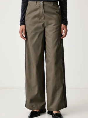 adidas Originals spodnie straight damskie Tailored zielony