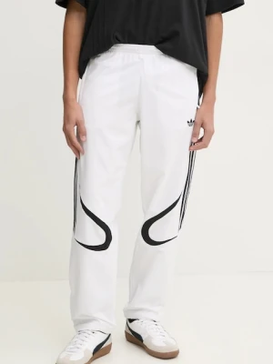 adidas Originals spodnie TEAMGEIST TP męskie kolor biały wzorzyste JP1119