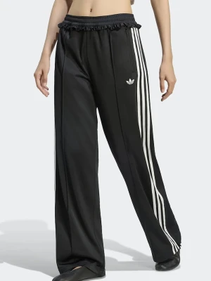 adidas Originals spodnie wide leg damskie Pleated Firebird czarny
