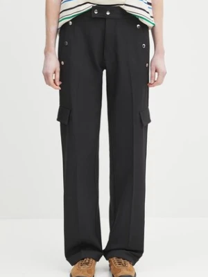 adidas Originals spodnie x Wales Bonner Sailor Sailor damskie kolor czarny proste high waist JW6224