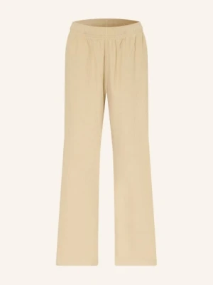 Adidas Originals Spodnie Z Sztruksu W Stylu Joggingowym beige