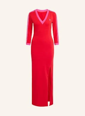 Adidas Originals Sukienka Adicolor Classics 3 Stripes Maxi rot