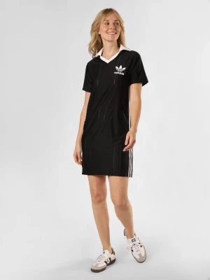 adidas Originals Sukienka damska Kobiety Sztuczne włókno czarny w paski,