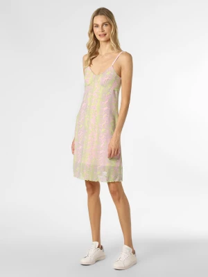 adidas Originals Sukienka damska Kobiety Sztuczne włókno zielony|różowy|wielokolorowy wzorzysty,
