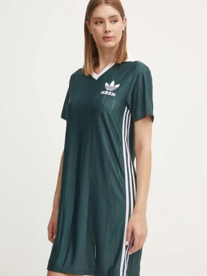 Zdjęcie produktu adidas Originals sukienka kolor zielony mini prosta IX5507