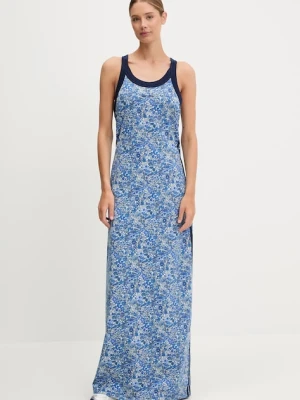 adidas Originals sukienka Liberty kolor niebieski maxi prosta JD2742