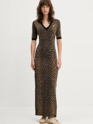 adidas Originals sukienka Maxi Dress kolor zielony maxi dopasowana JW2773