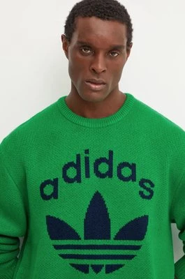 adidas Originals sweter Knit Crewneck męski kolor zielony JN5966