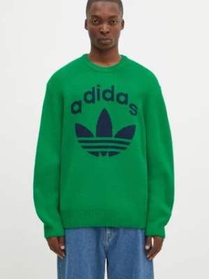 adidas Originals sweter Knit Crewneck męski kolor zielony  JN5966