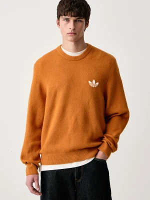 adidas Originals sweter męski z wełną Trefoil Essentials pomarańczowy