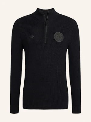 Adidas Originals Sweter Typu Troyer Germany Anniversary Half Zip schwarz