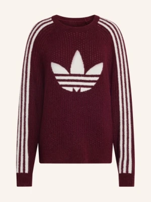 Adidas Originals Sweter Z Błyszczącą Przędzą rot