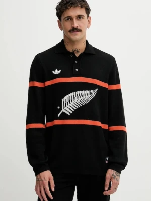 adidas Originals sweter z domieszką wełny All Black męski kolor czarny KG4640