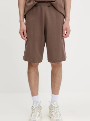 adidas Originals szorty bawełniane Ess Nc Oc Tee męskie kolor brązowy KE6583