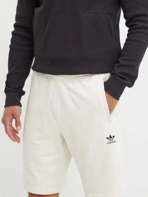 adidas Originals szorty bawełniane Essential kolor beżowy IY8518