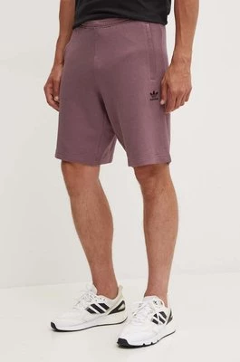 adidas Originals szorty bawełniane kolor fioletowy IY8514