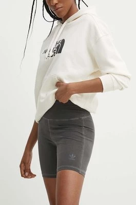 adidas Originals szorty damskie kolor czarny gładkie high waist IU2710