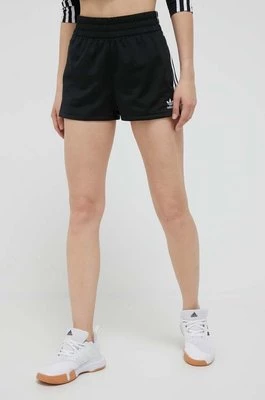 adidas Originals szorty damskie kolor czarny wzorzyste high waist